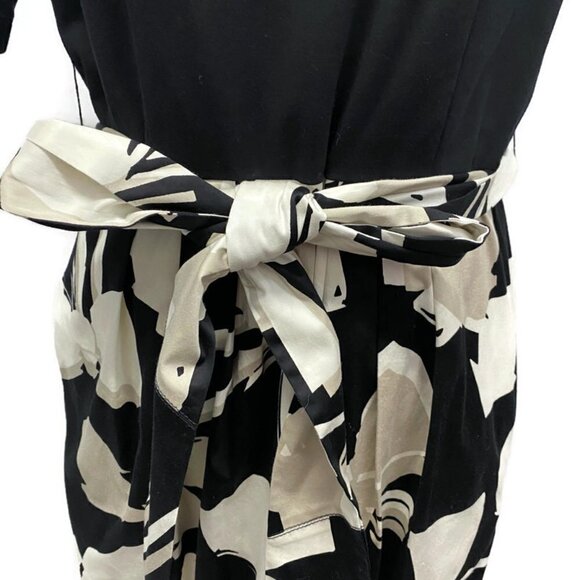 Carlisle Black w/Tan Abstract Pattern Dress - Picture 3 of 3